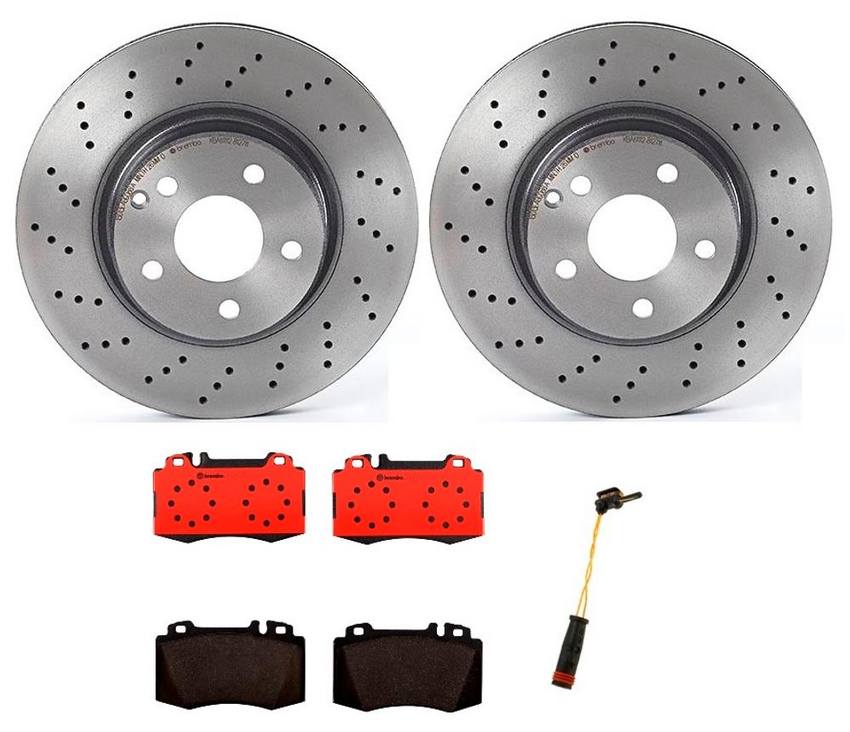 Brembo Brake Pads and Rotors Kit - Front (312mm) (Ceramic)